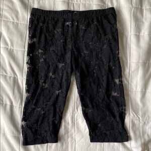 Black Lace Biker Shorts